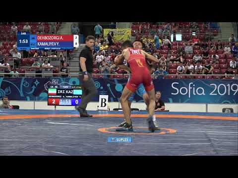 1/2 GR - 48 kg: A. DEHBOZORGI (IRI) v. Y. KAMALIYEV (KAZ)