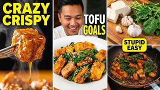 🧄💪 40g Protein Garlic Tofu Stir Fry | Crispy, Healthy & Ready in 25 Minutes