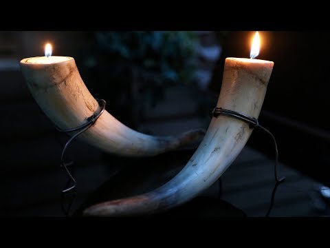 Making Cow Horn Candles Inspired By Skyrim