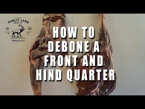 How to Debone a Front and Hind Deer Quarter for Grinding - Public Land Meat Co