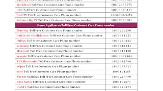 Toll Free Customer Care Phone Number