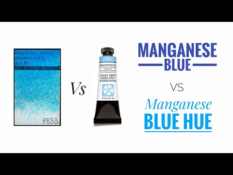 Prodigal Sons Genuine Manganese Blue vs Daniel Smith Manganese Blue Hue