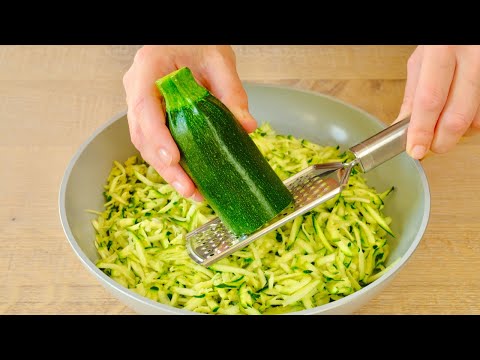 Besser als Pizza! Einfach 1 Zucchini reiben! Leckeres und einfaches Zucchini-Rezept! [Veganes] ASMR