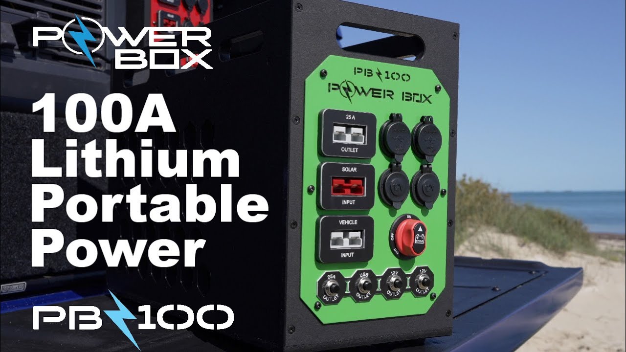 POWER BOX - 100A Portable Lithium Dual battery system.