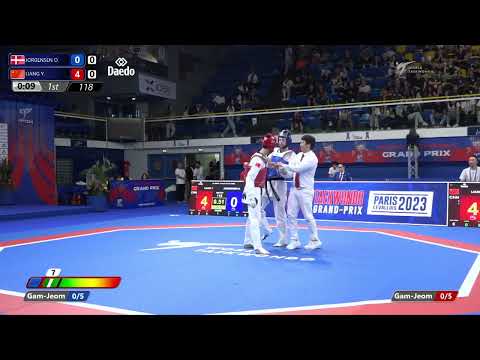 118 Round of 16 MEN M  68KG DEN JORGENSEN O  CHN LIANG Y