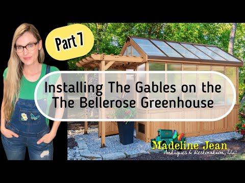 Installing The Gables on the Bellerose Greenhouse by Backyard Discovery - PART 7