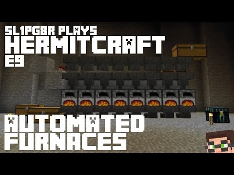 HermitCraft MineCraft LP E9 - Automating Furnaces ( Let's Play )
