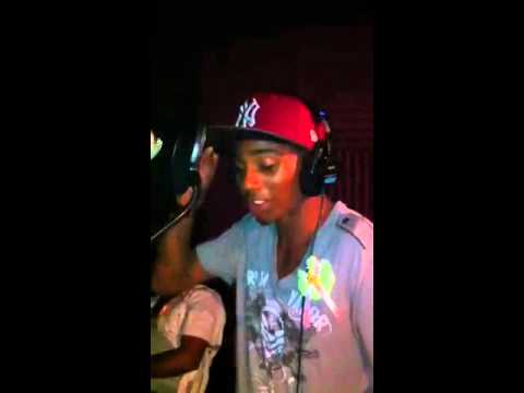 FLyRah studio session laying down Let's go ft J-realz