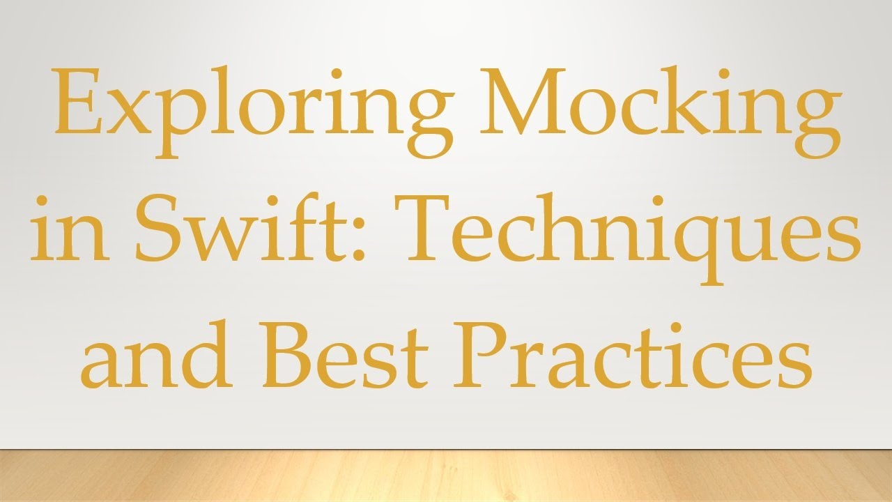 MockThis tutorial