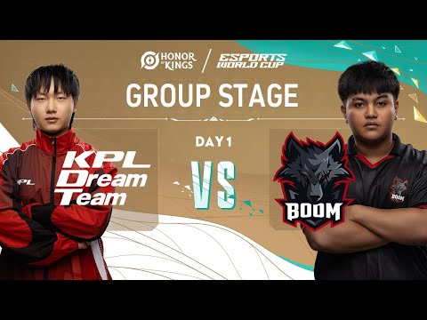 KPL Dream Team vs. BOOM Esports - HoK x EWC - Day 1 - Group Stage