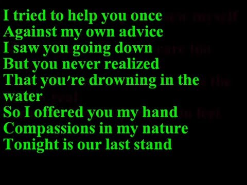 Papa Roach-Scars (lyrics)