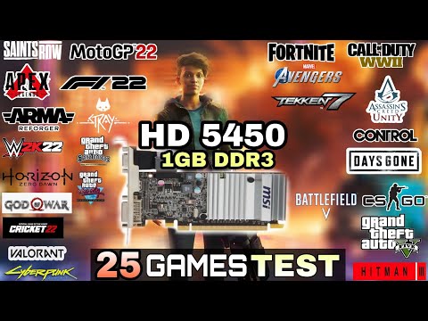 HD 5450(1GB) In Late 2022 | Test In 25 Games | AMD HD 5450 In 2022 !