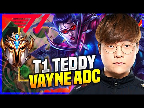 TEDDY IS SO GOOD WITH VAYNE! - T1 Teddy Plays Vayne ADC vs Aphelios! | KR SoloQ Patch 10.21