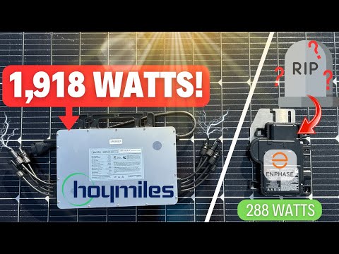 Hoymiles Micro-Inverter OUTPERFORMS 6.5x Enphase at HALF the Price!
