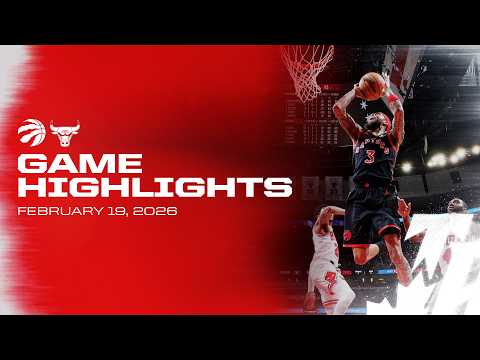 Raptors at Bulls Game Highlights | February 19, 2026