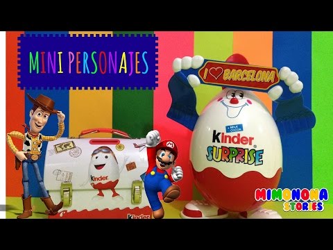 Huevos Kinder con Juguetes Sorpresa HD - Spiderman Mario Bros Toy Story Kiko - Kinder Surprise Eggs Video