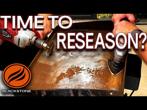 GRIDDLE SURFACE LOOKING ROUGH? HOW TO REMOVE AND RESEASON THE BLACKSTONE GRIDDLE SURFACE