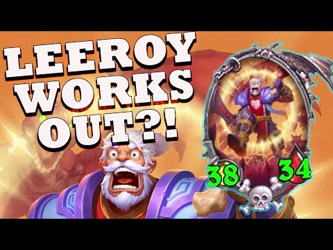 Leeroy Works Out?!  Kurtrus Ashfallen Hearthstone Battlegrounds Gameplay