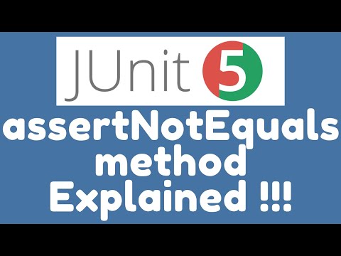 Junit 5 Assertions Assertnotequals Method