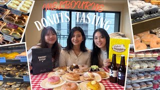 【利きドーナツ対決】メルボルンで人気のドーナツを食べ比べ！どれがどれだかわかるかな？🍩/Blind Donut Challenge: Melbourne’s Best?🎀