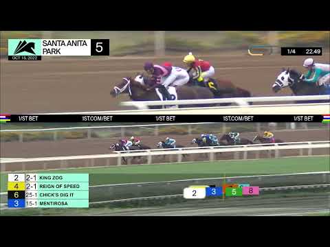 Chick’s Dig It wins Race 5 on Saturday, October 15 at Santa Anita Park