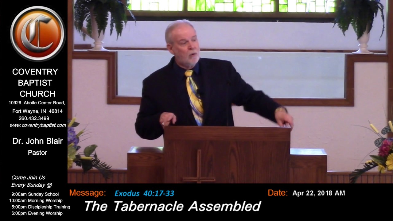 [Exodus  40:17-33]  The Tabernacle Assembled