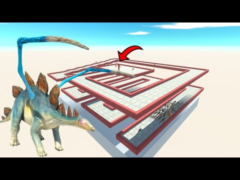 Escape From Alien Stegosaurus - Last Survivor - Animal Revolt Battle Simulator