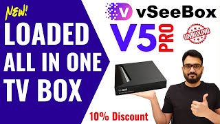 New V5 Pro vSeeBox Android TV Box 2024  |  Non-Stop Entertainment   |  UNBOXING REVIEW