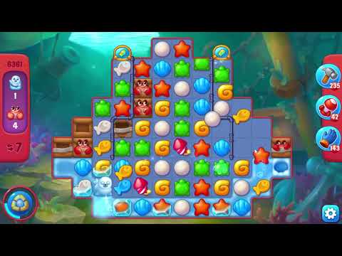 Fishdom 6361 Hard Level - 17 moves - NO BooSTERS