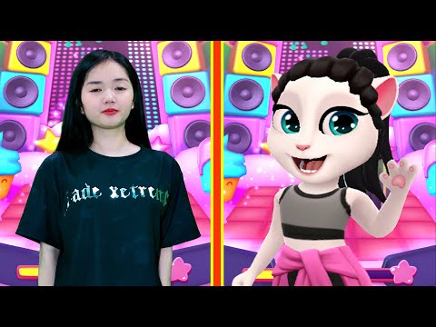 Dance Contest With Angela - My Talking Angela 2 in Real Life P21