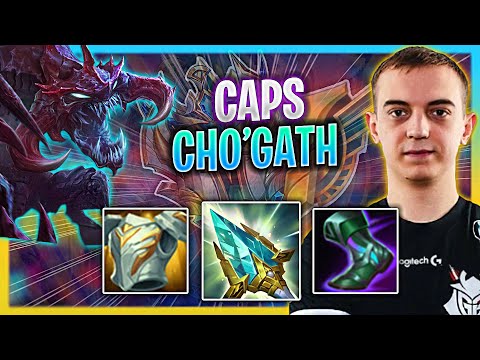 CAPS TRIES NEW META CHO'GATH MID!|  G2 Caps Plays Cho'Gath Mid vs Zac!  Season 2023