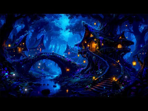 Enchanted Fairy Cottage in Middle Forest 🌳Soothes Magical Music & Nature Ambient ~ Sleep/Relax/Focus