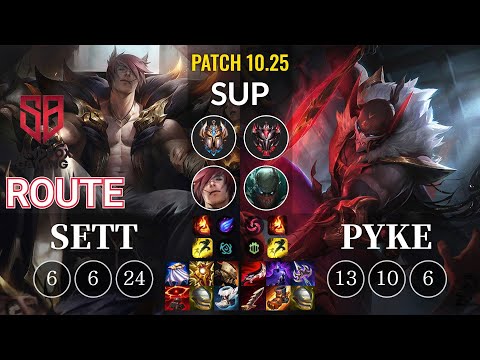 SB Route Sett vs Pyke Sup - KR Patch 10.25