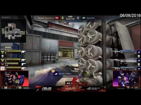 CS:GO - Space Soldiers Vs Epsilon || Grand Finals ASUS ROG Summer 2016 map1