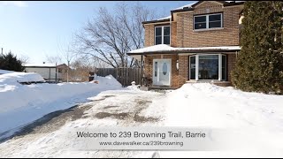 preview picture of video '239 Browning Trail, Barrie, ON, Canada'