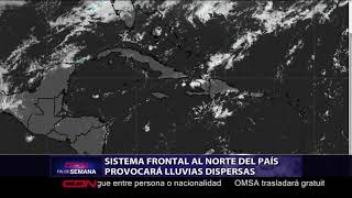 Sistema frontal al norte del país provocará lluvias dispersas