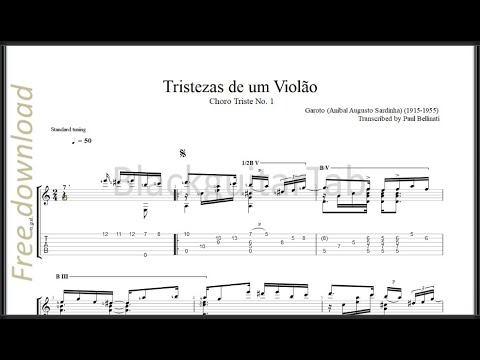 Guitar Classic: Choro Triste No.1(Tristezas de um Violão) - Garoto (Anibal Augusto Sardinha)