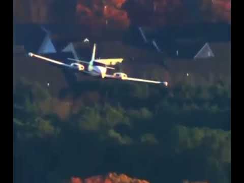 Twin Comanche Gear up Landing