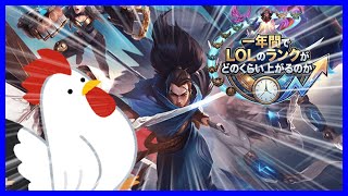 【LOL／league of legends】1年間LOLランクをしたらどのくらいになるのか？チャレンジ！！プラチナ編