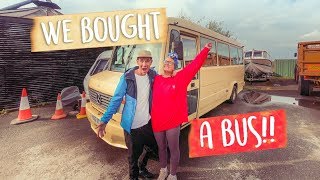 BUS CONVERSION INTO A TINY HOUSE ON WHEELS!! ❤️🚌