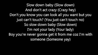 christina aguilera  - Slow down baby (lyrics )