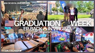 🇺🇸Graduation🎓Week|🇺🇸夫の弟くん高校卒業式🎉アメリカ家族と過ごす1週間✈️|One week in Virginia for🇺🇸husband's bro's Graduation🥳