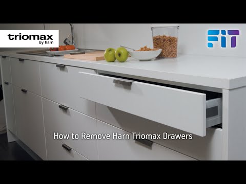 Harn Triomax Soft Close Drawer System - 30 Second Video Showing How To Remove Drawers