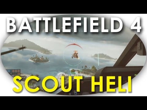 Battlefield 4 - Multiplayer Gameplay Z-11 Scout Helicopter All Attachments, Air Combat & AA Missile