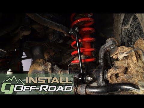 Jeep Wrangler JK TeraFlex Sway Bar Quick Disconnect Kit Front 0"-2-1/2" Lift 2007-2018 Installation