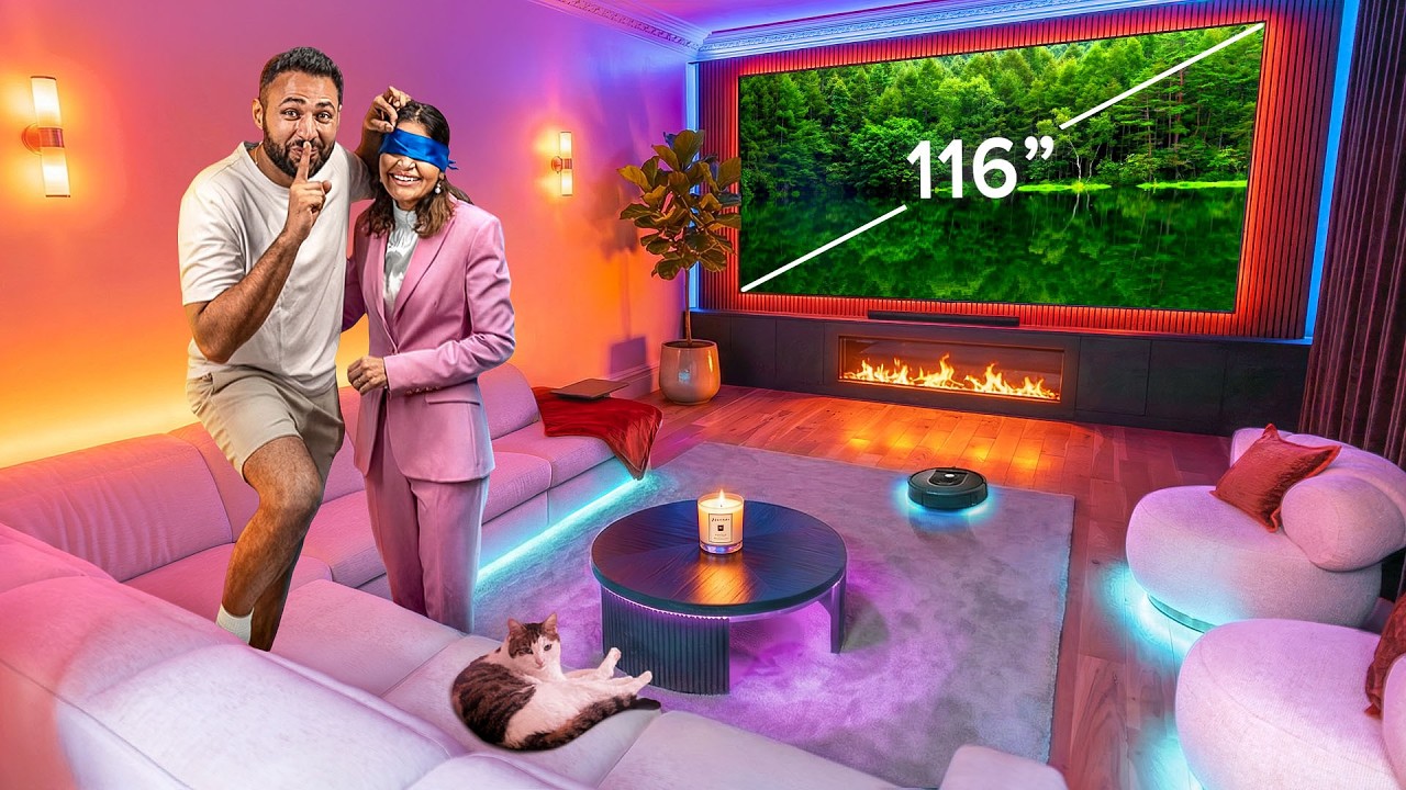 I Transformed my Parents Living Room - ft World’s Biggest TV (Hisense 116UXQ)