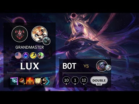 Lux Bot vs Tristana - NA Grandmaster Patch 10.8