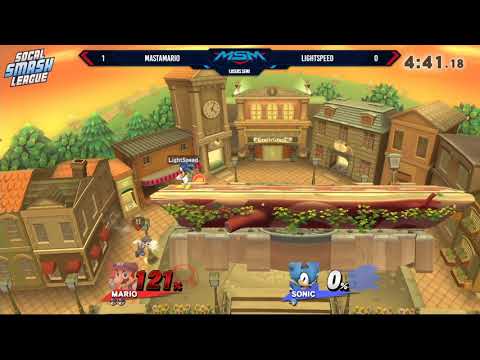 MSM 167 - Lightspeed (Sonic) vs Mastamario (Mario) Losers Semi - Smash 4