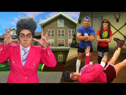 Luccas and Gi TROSLAM a Scary Teacher – Trap!