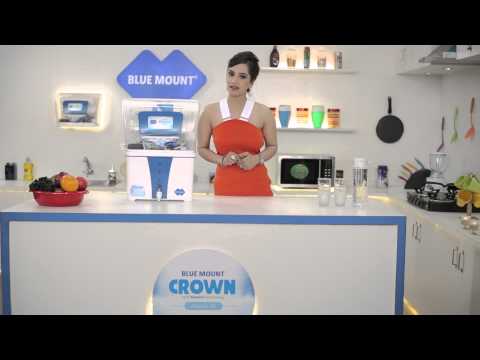 Bm55 abs plastic blue mount crown star ro water purifier, ca...
